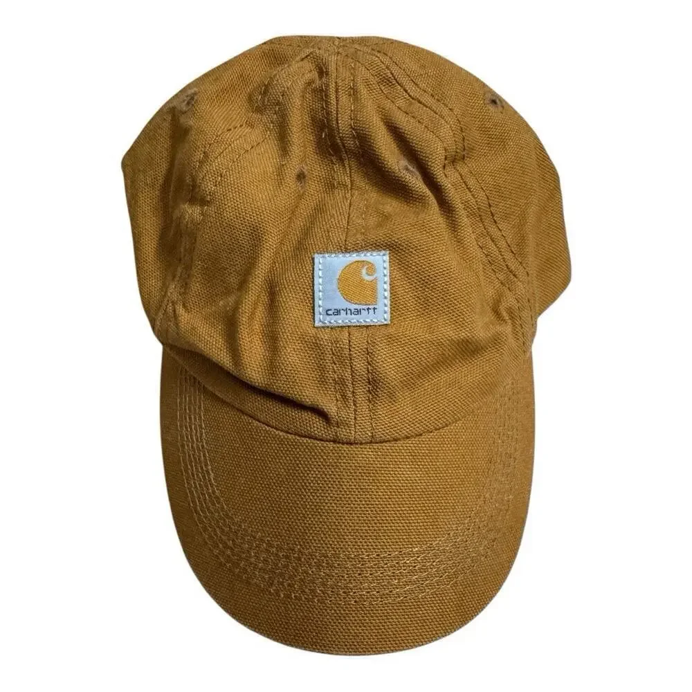 Carhartt Childs Classic Brown Duck Baseball Cap Hat One Size Elastic Band